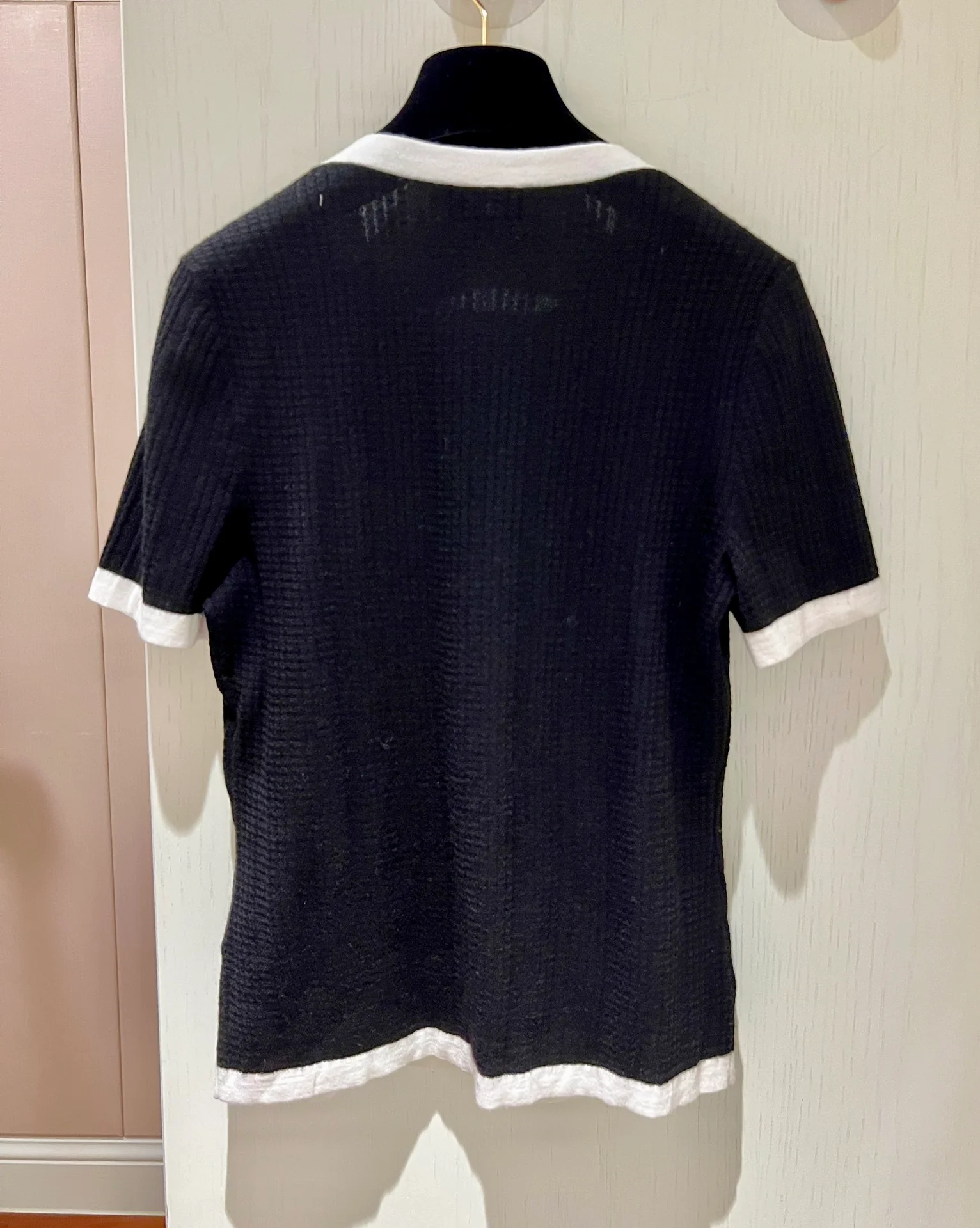 Chanel - 2403 - Вязаный свитер с коротким рукавом