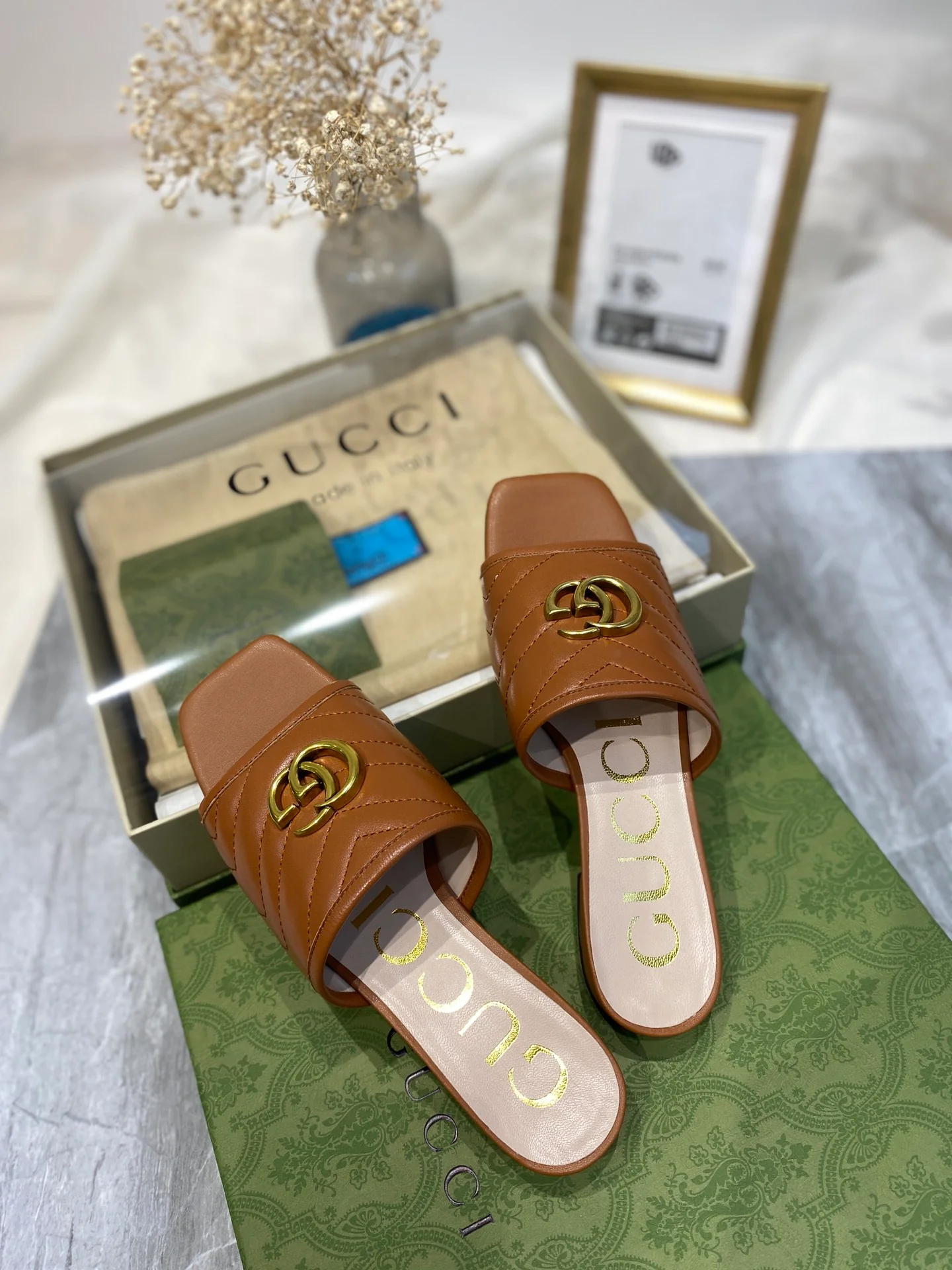 Тапочки Gucci - 1