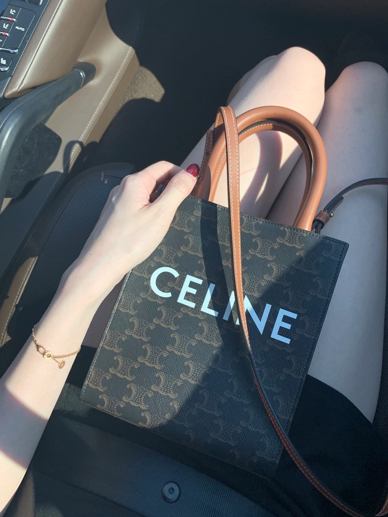 Celine Mini Cabas Brown Monogram