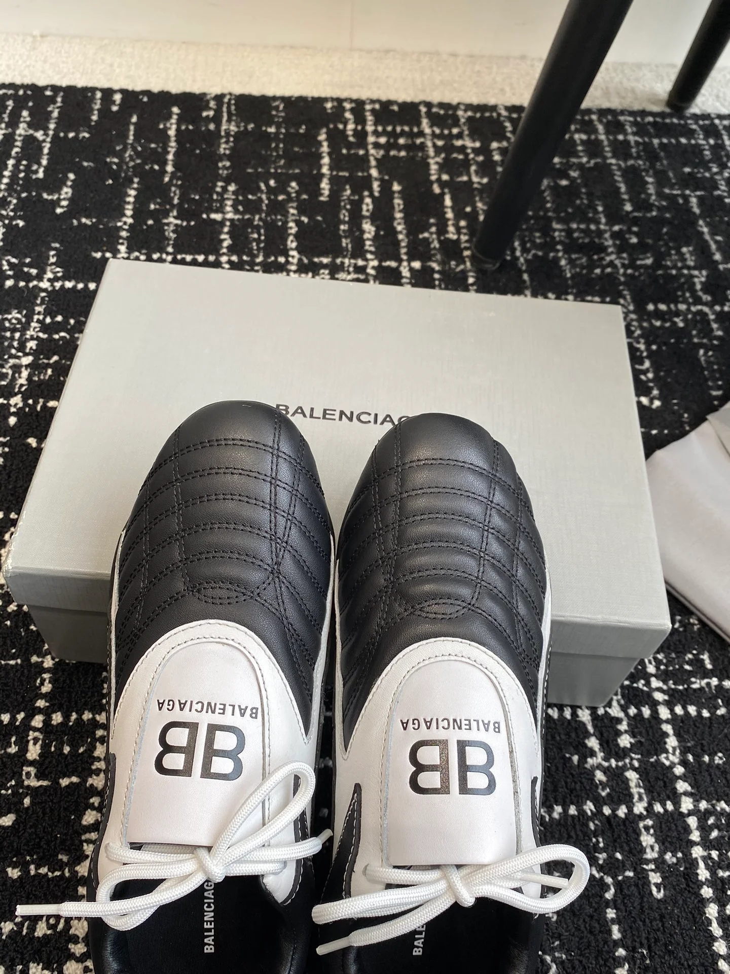 Кроссовки Balenciaga 2024 в бейсбольном стиле - черные