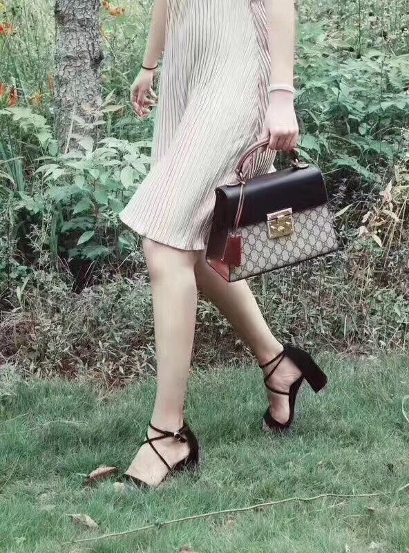 Большая сумка Gucci Padlock, черная, 28 см x 11 см x 19 см.