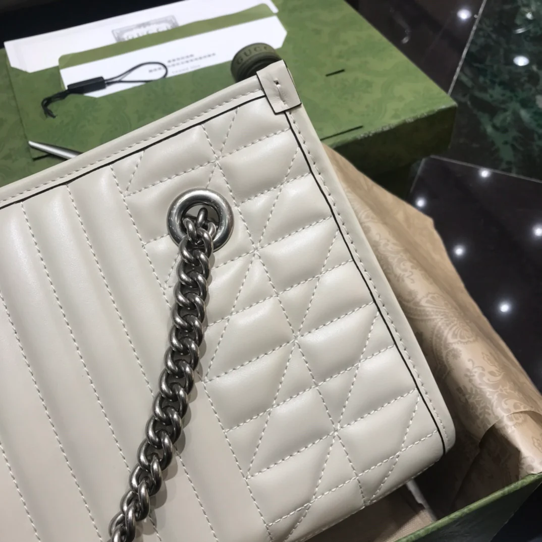 Маленькая сумка-тоут Gucci Marmont Geometric Series - 1