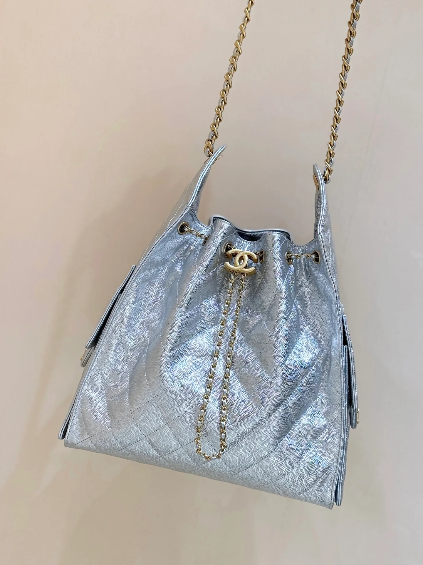 Сумка Chanel 25s 25bag Large - серебристая