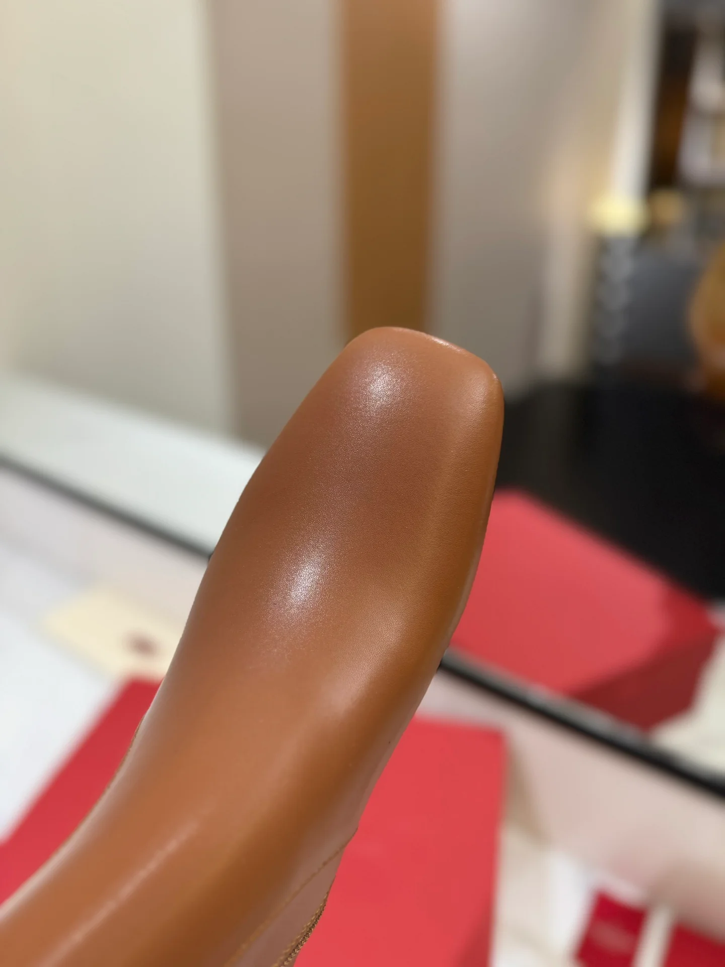 Ботильоны Valentino 2024 из кожи - Кофейно-коричневый - 1