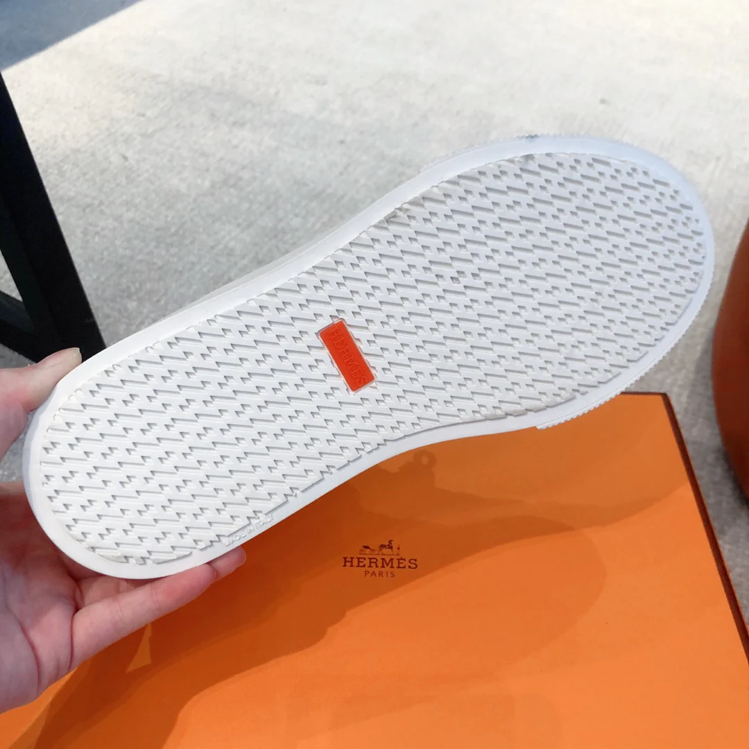 Новинка весны 2021 года от Hermes - Спортивные высокие повседневные кроссовки - Мужские - 1