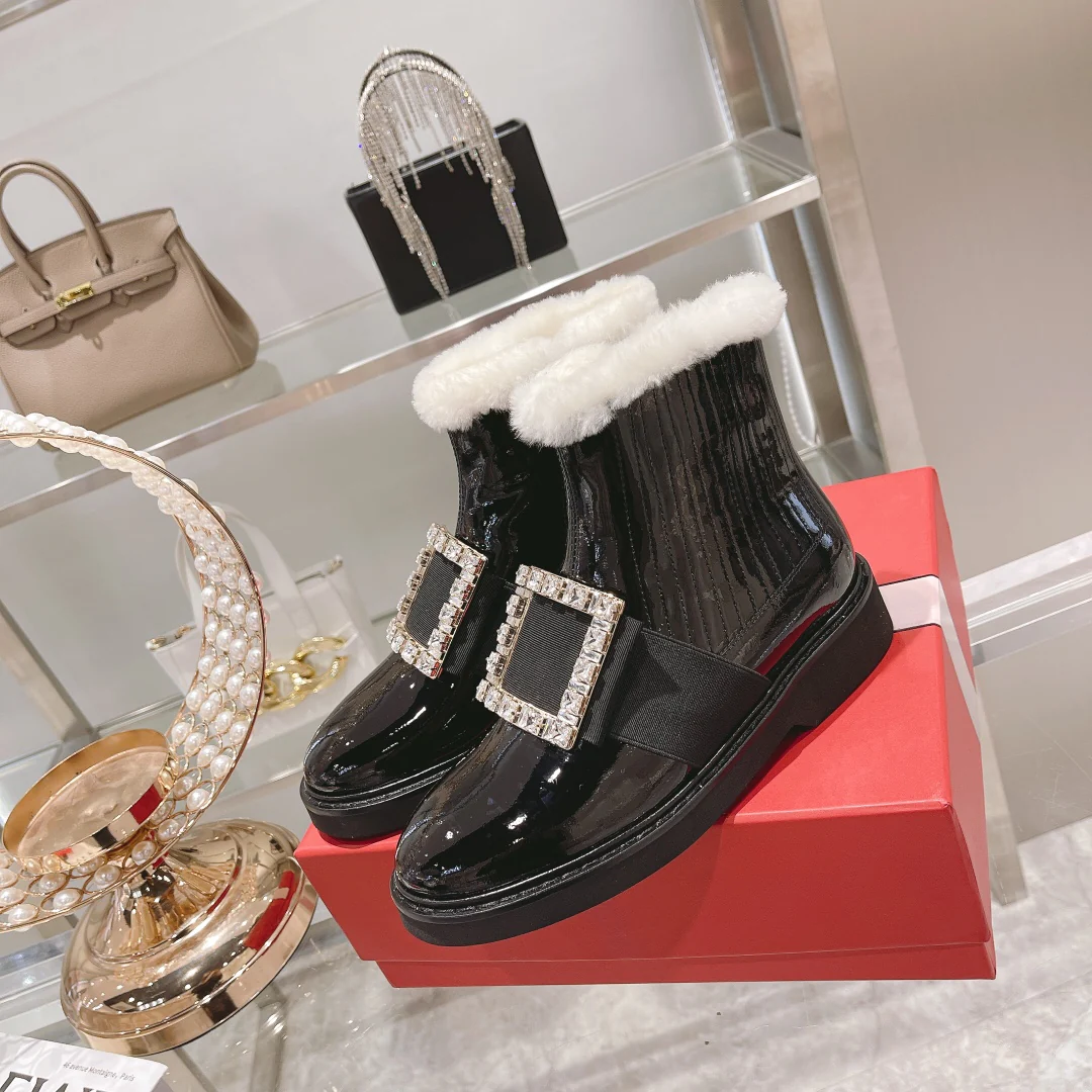 Обувь RV Shoes - Новинка сезона осень/зима 2021 - Шерстяные ботильоны - Черные