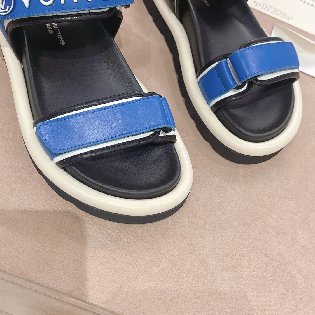 LV - Сине-черные сандалии