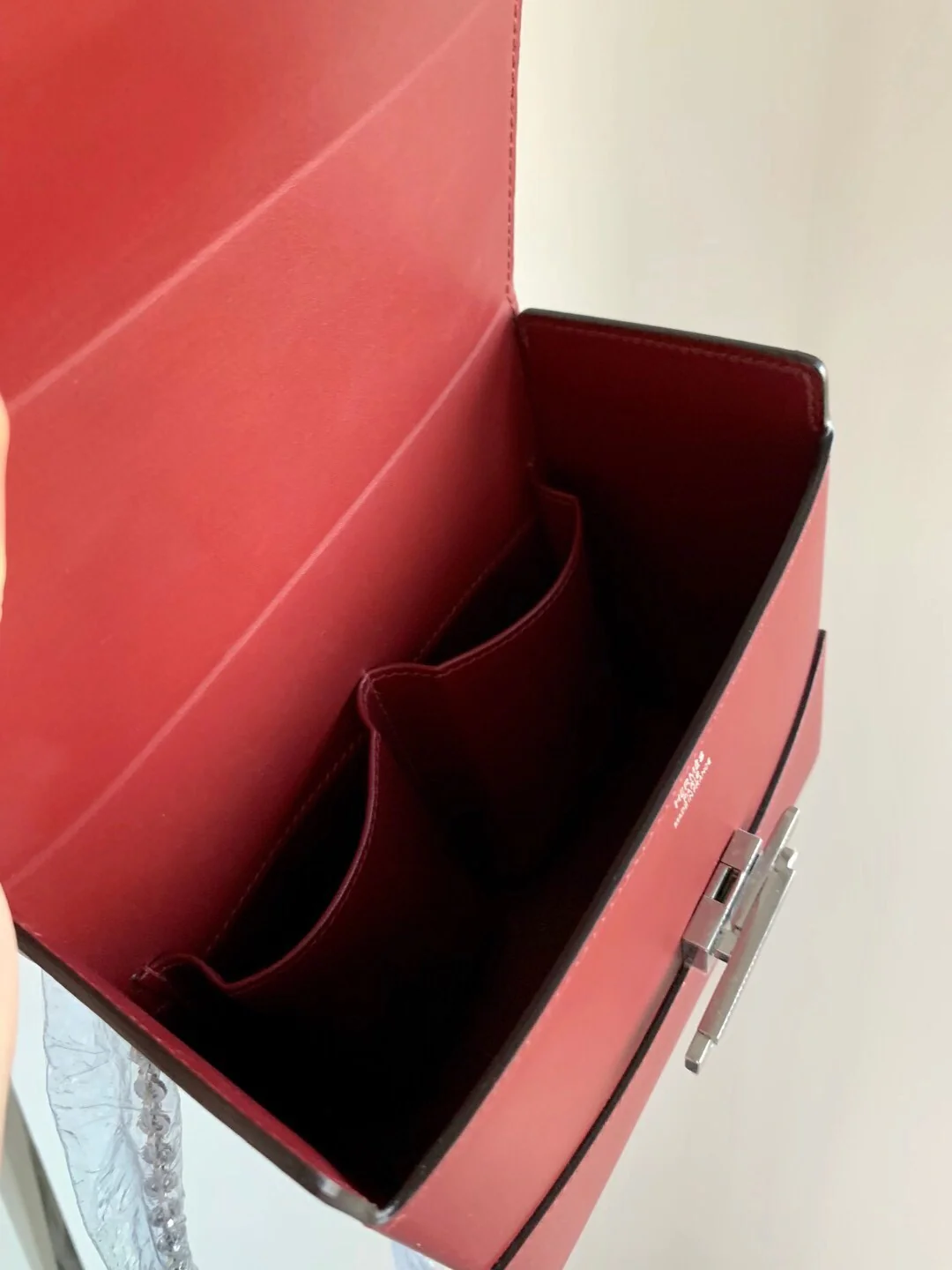 Hermes Cinhetic 24 Villanry B5 Gem Red with Silver Kuckle