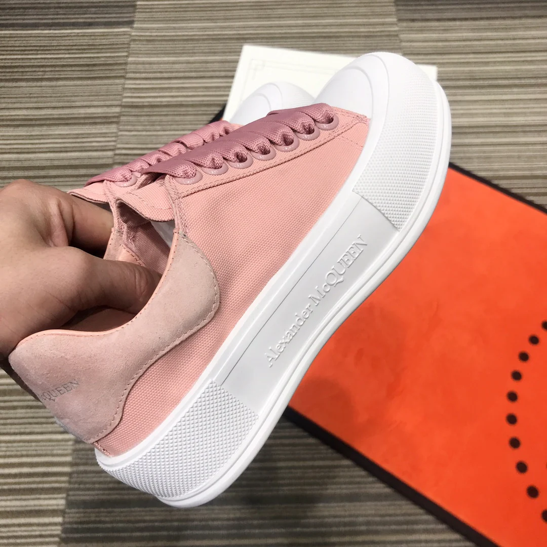 Кроссовки на платформе McQueen - розовые