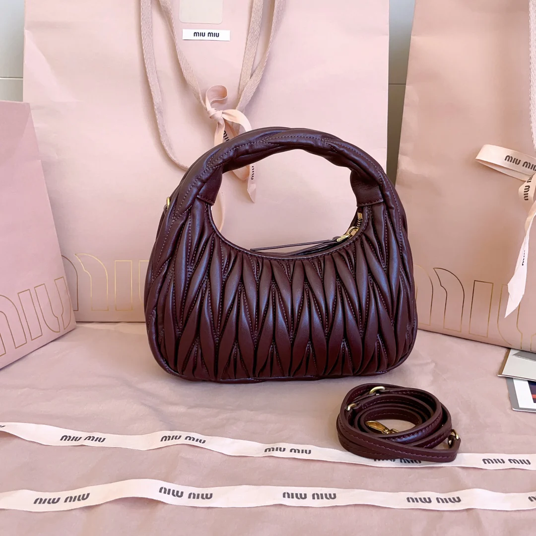 Miu Miu-5bc125-miuwander-сумочка-бордовый