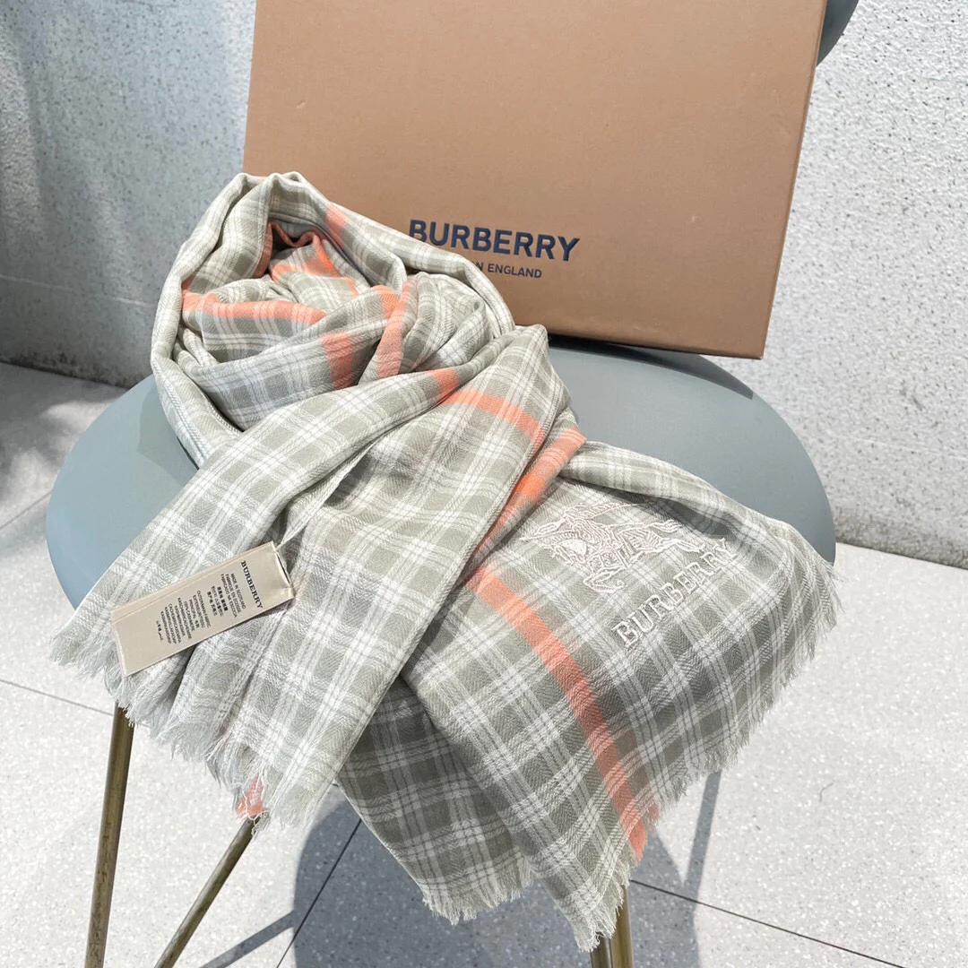 Классический кашемировый клетчатый шарф Burberry - 90-200 см