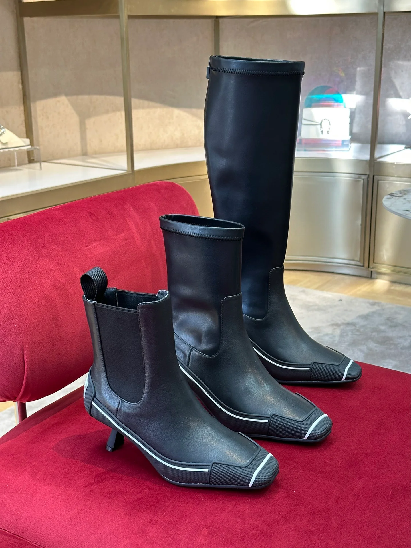 Сапоги-шпильки Dior из овечьей кожи - изображение из коллекции