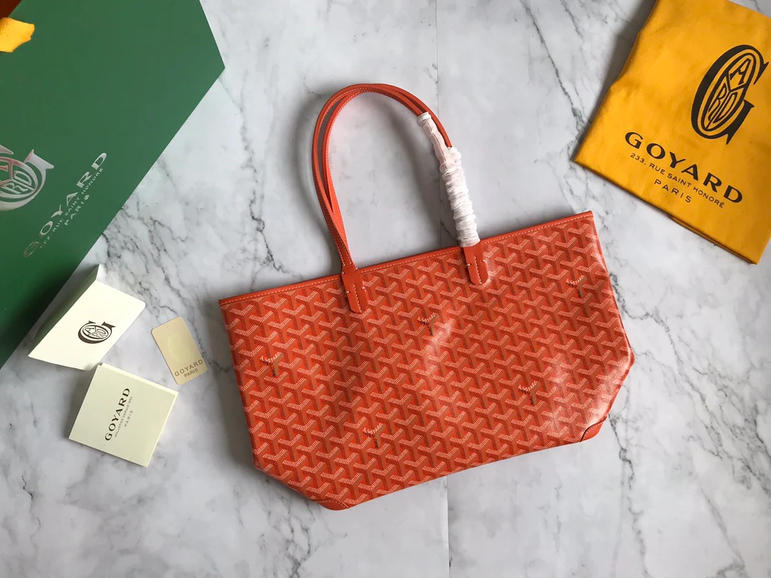 Маленькая Большая Сумка На Молнии Goyard - Оранжевый