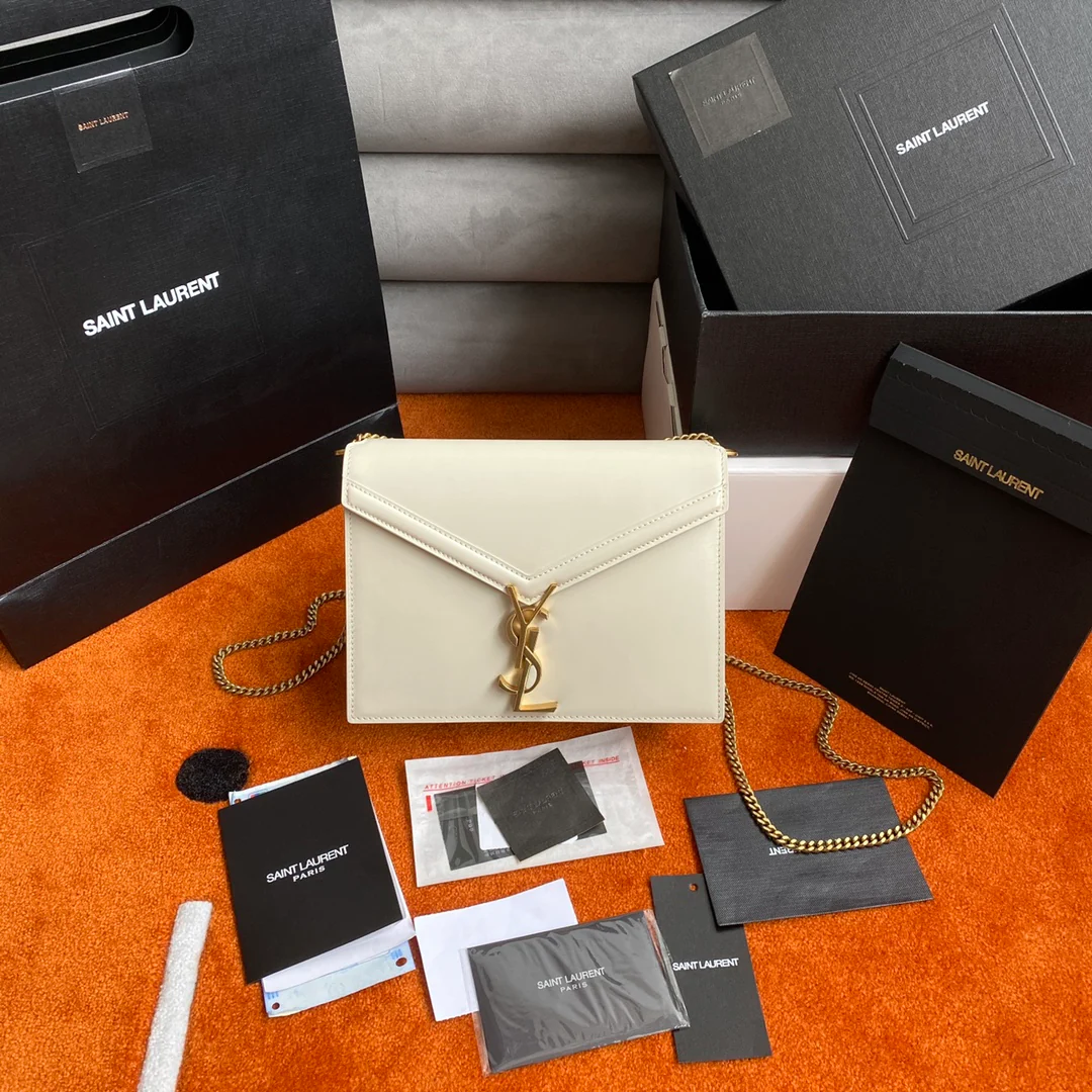 Сумка-конверт YSL Cassandra из плетеной ткани - 4 шт.