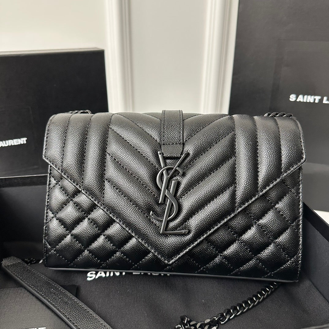 Конверт YSL, маленький, черный