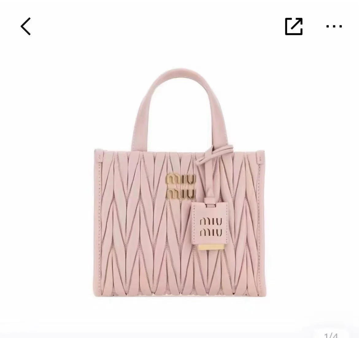 Сумка-тоут Miu Miu 5bg263 - Кожа ягненка