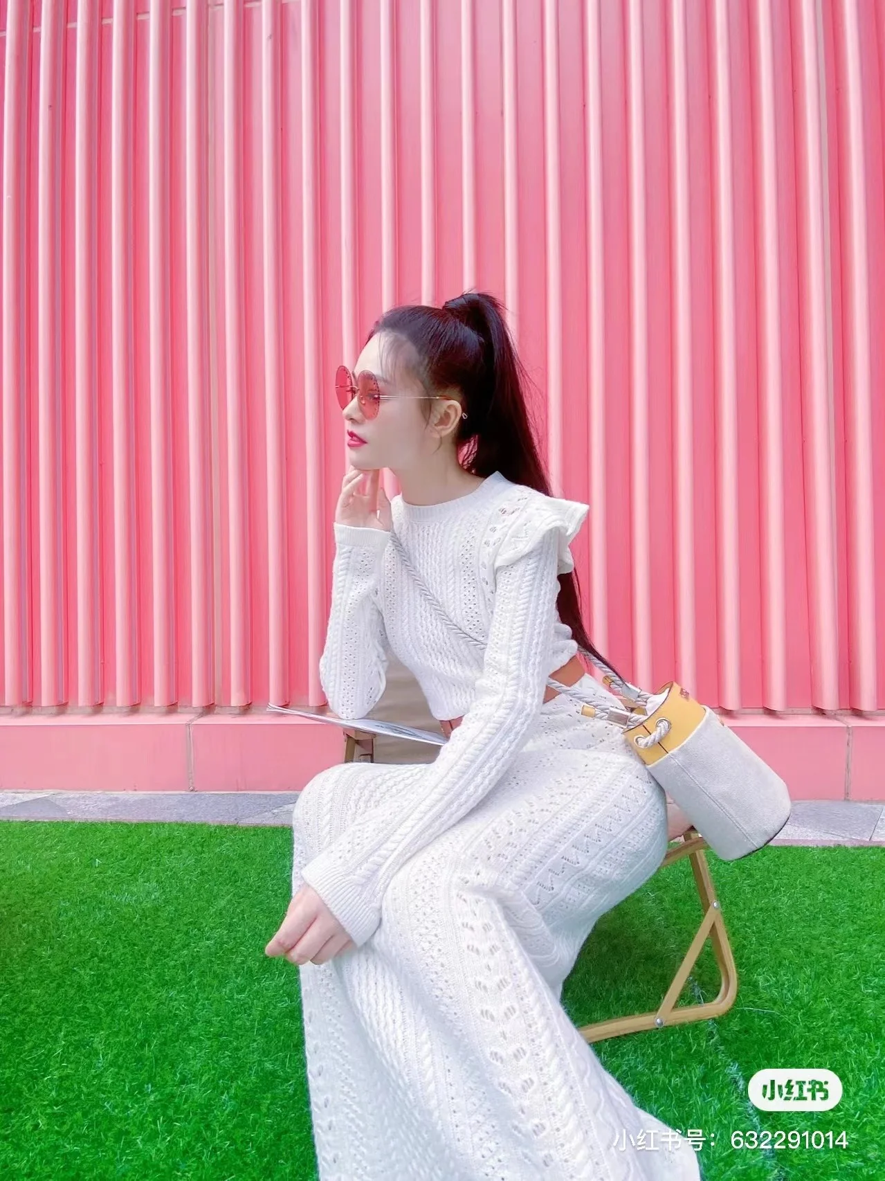 Сумка-ведро Chloe-key - желтая