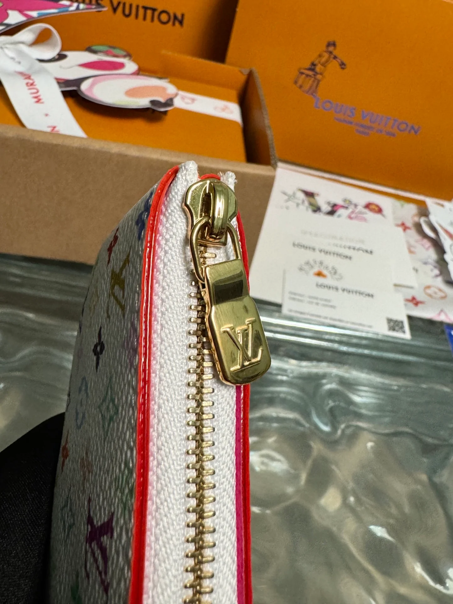 LV-m14099-monogram сумка на молнии, аксессуар, розово-белая