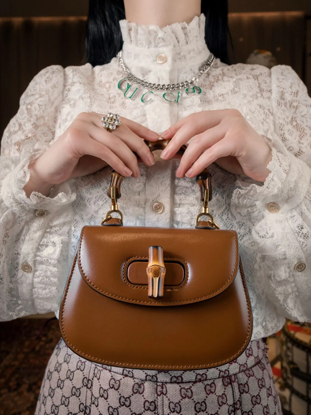 Коллекция ретро-сумок Gucci из бамбука - 1