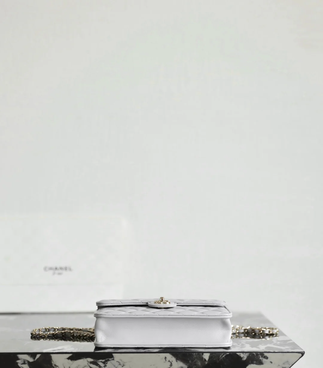 Многофункциональный рюкзак Chanel весна/лето - светло-серый - с золотой пряжкой