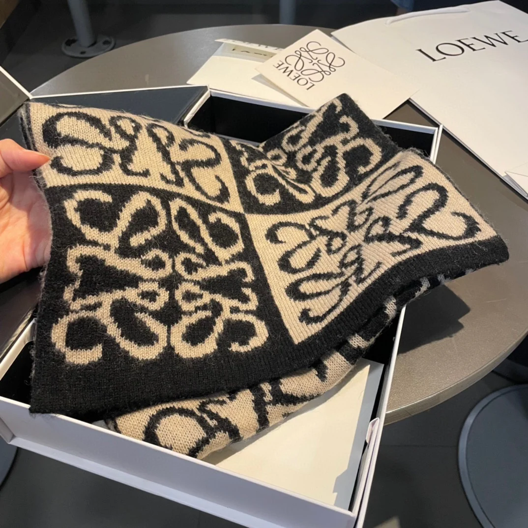 Lolve - Шарф на заказ от Barcelona Boutique - 30 см - 180 см - Черный