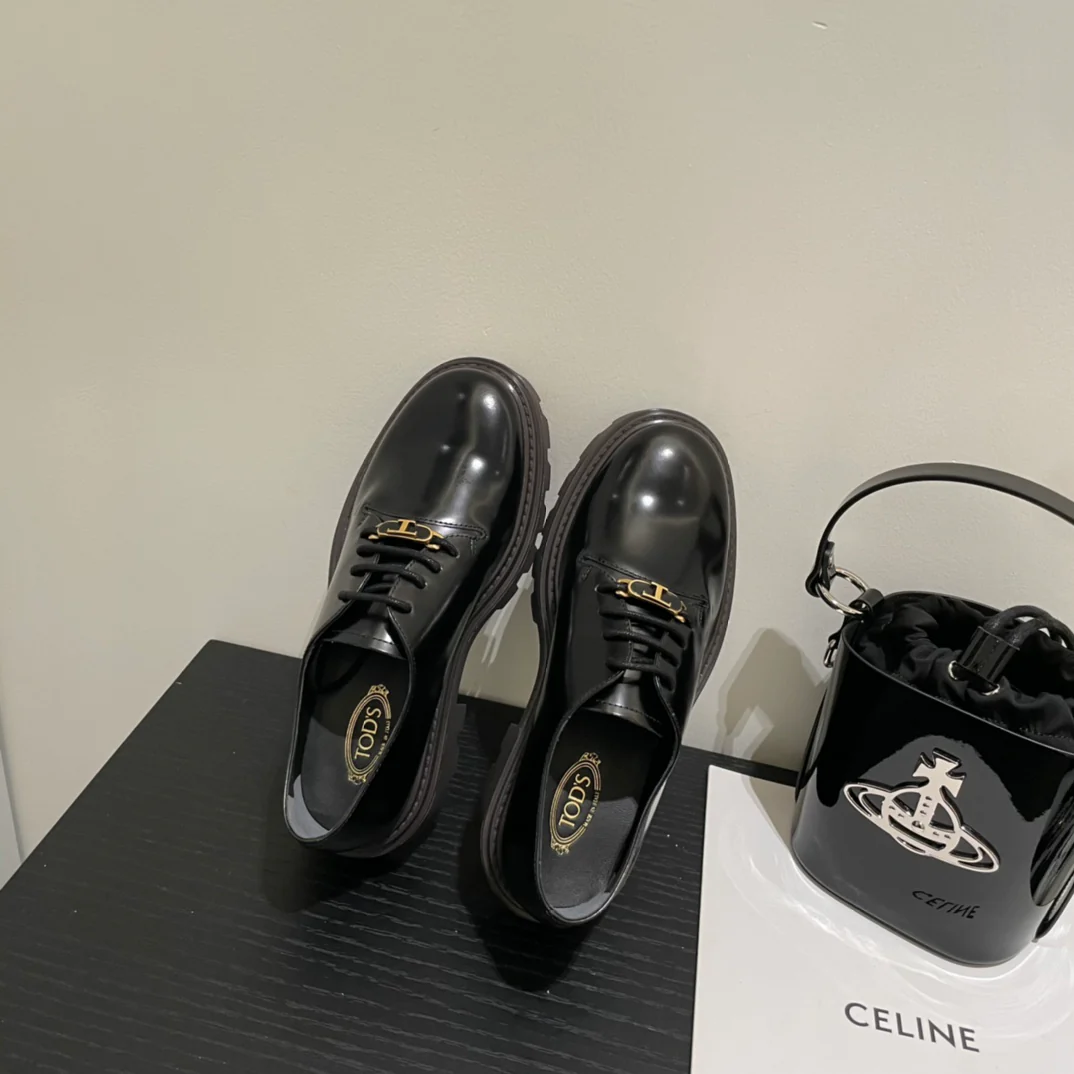 Tods - Британский стиль - Ретро - Шнурки - Лоферы - 1