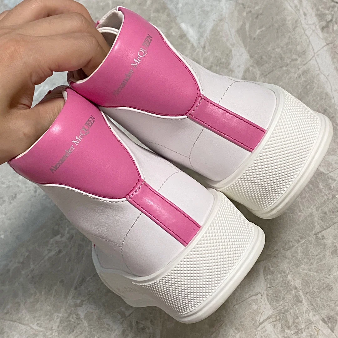 Высокие парусиновые туфли на платформе McQueen - 2 шт.