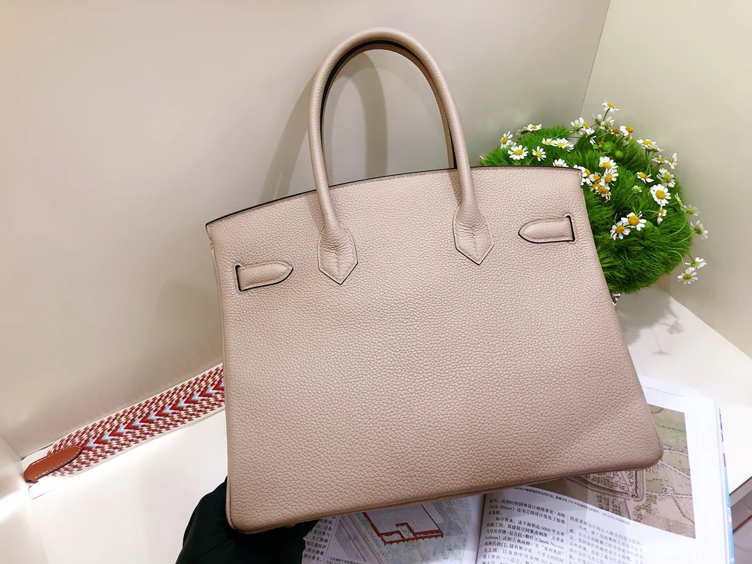 Hermes Birkin 30 Togo - Голубино-серый - Пряжка из розового золота