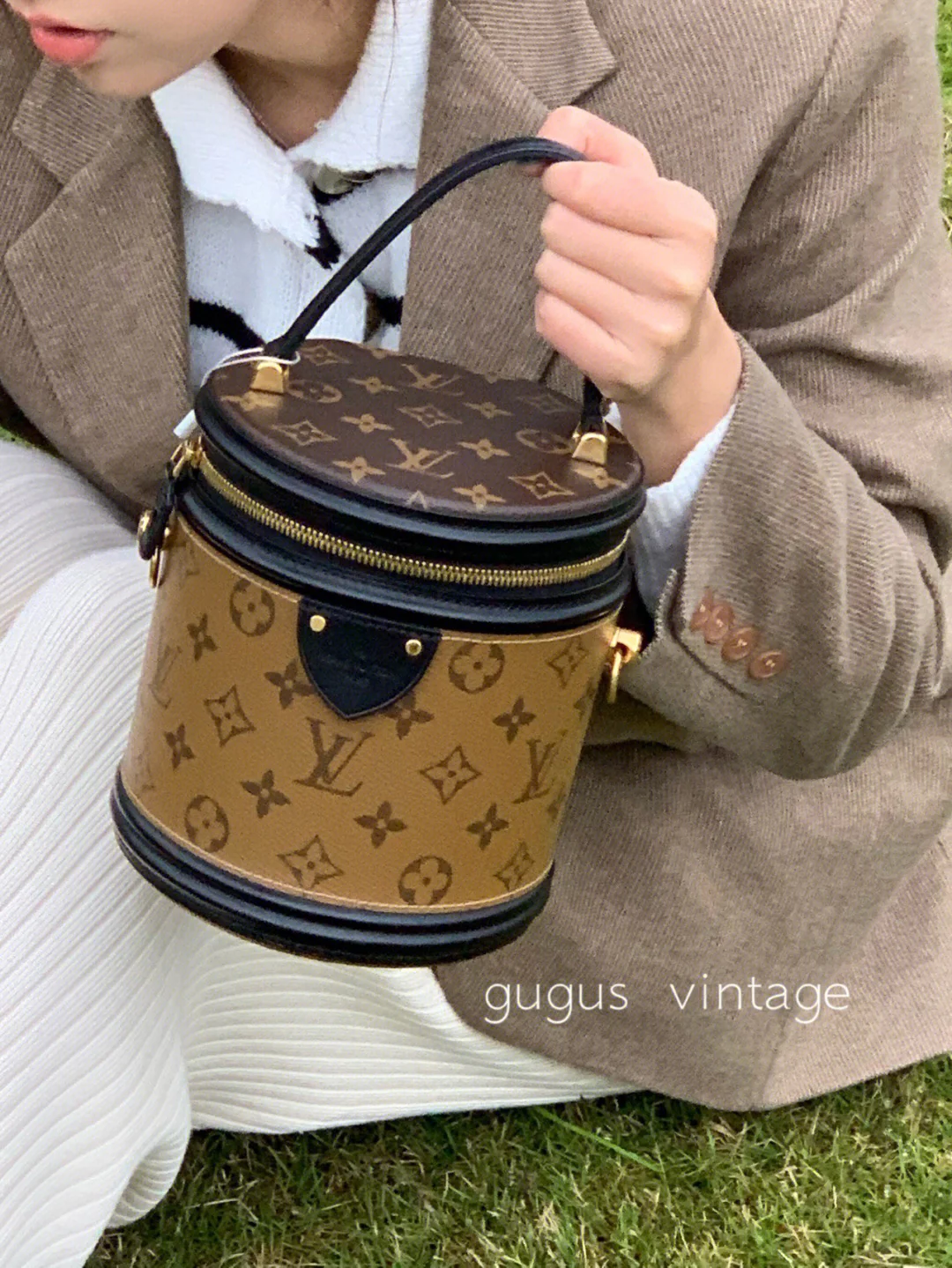 m43986-LV-Cannes Money Bucket-Handbag/Crossbody Bag