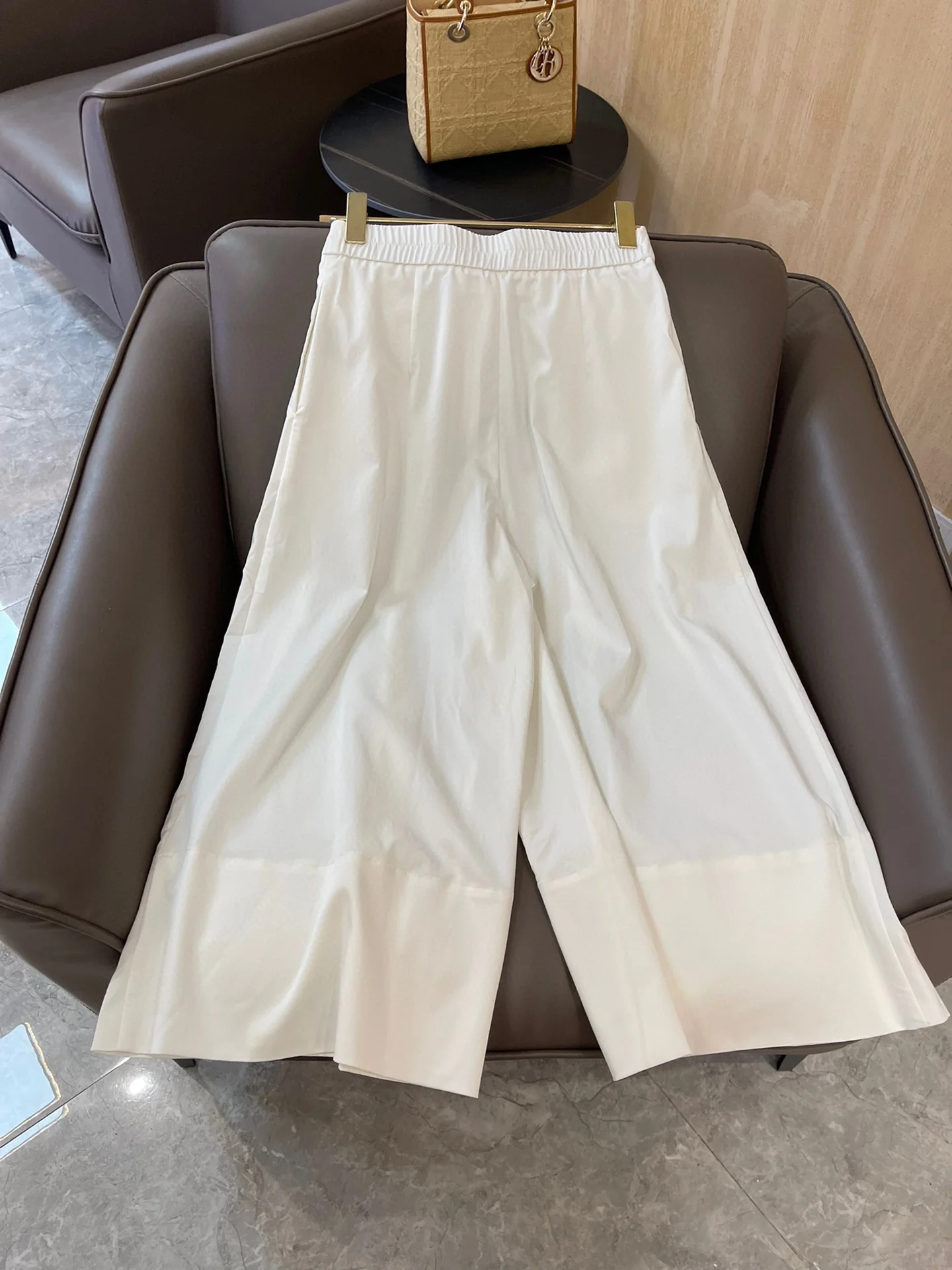 Новые широкие брюки Celine 2404-24ss - белые