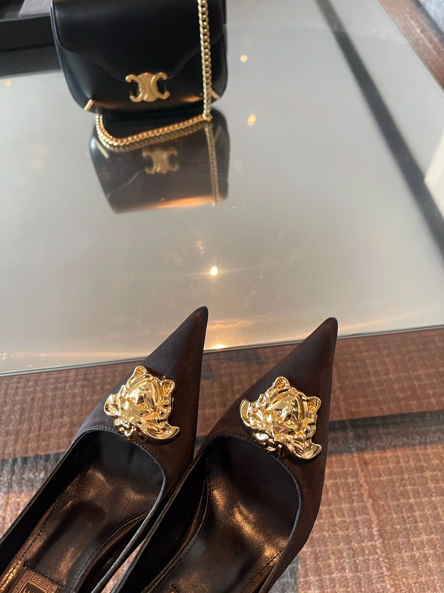 Туфли на высоком каблуке Givenchy Medusa с острым носком - финская коллаборация - черные - 9-5 см