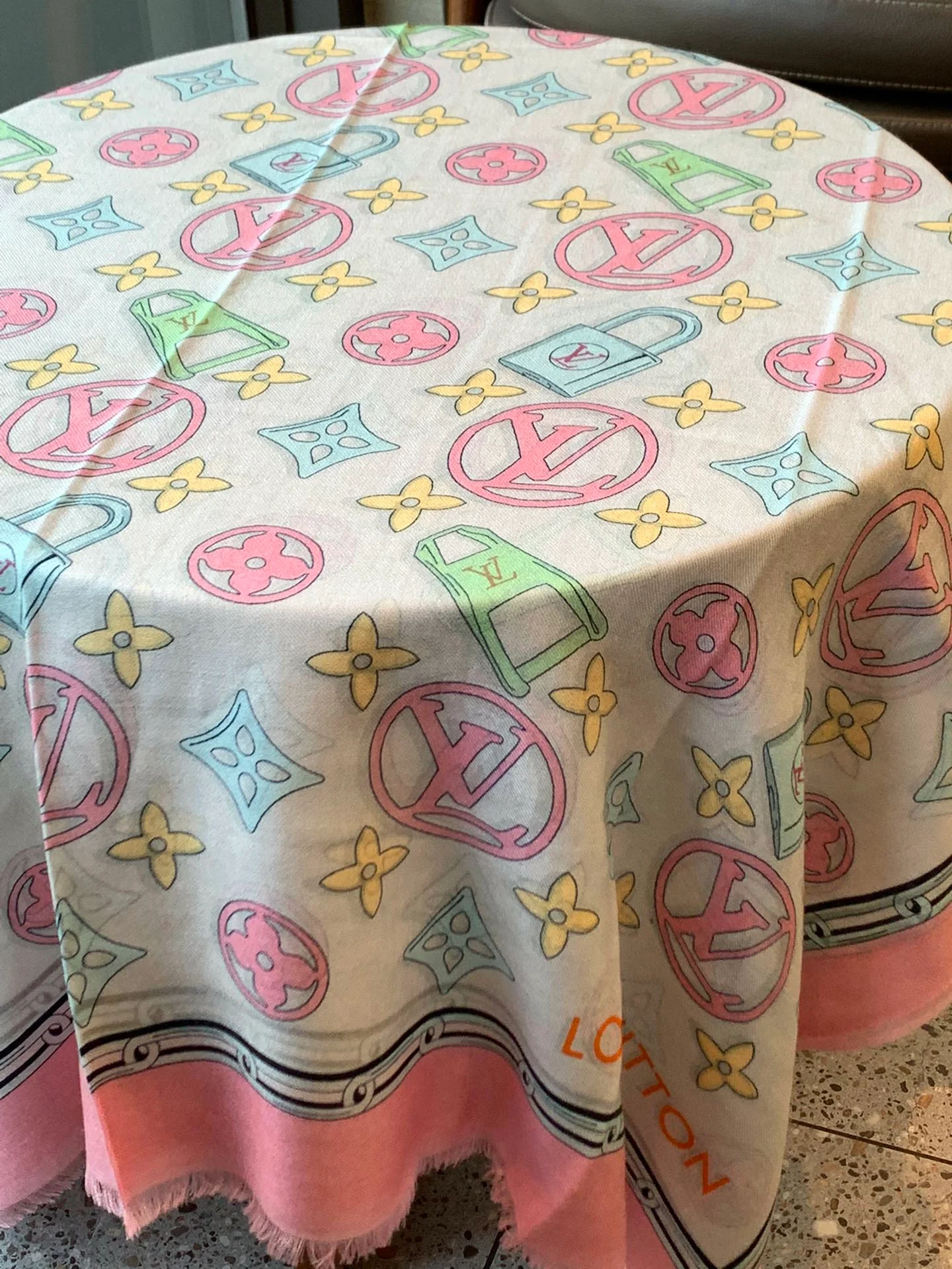 Длинный шарф LV Monogram - 110-200 см - 100% высококачественный кашемир