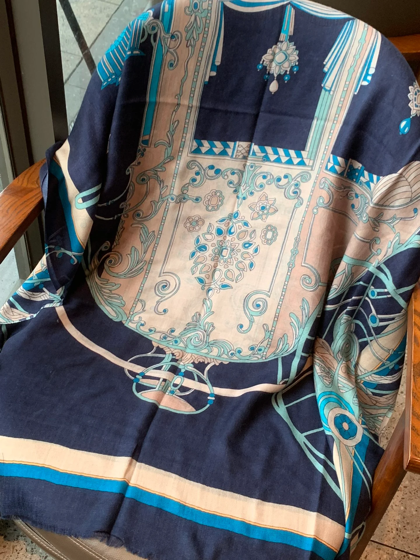 Кашемировый шарф Hermes - 110 см - 200 см - 100 см - Кашемир премиум-класса - 1 шт.