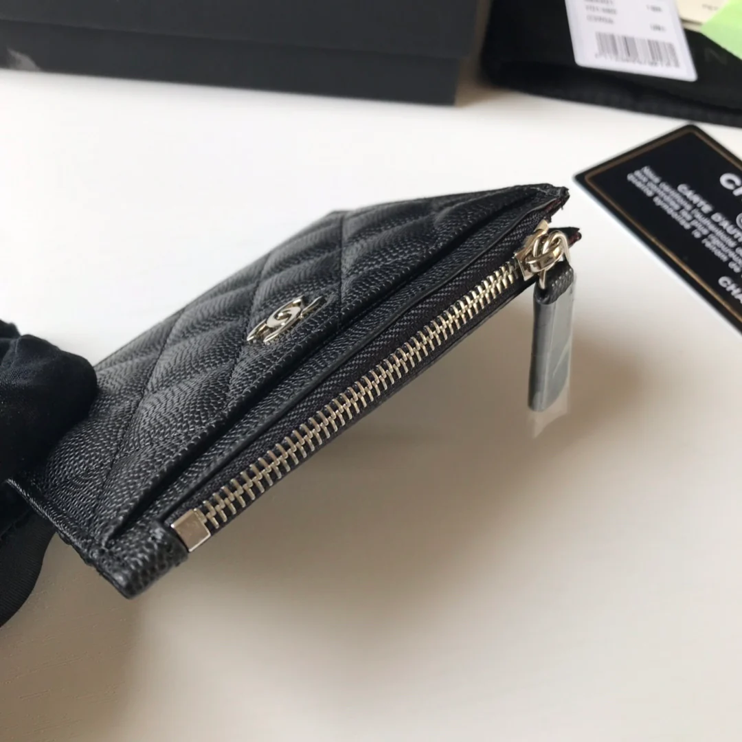 Кардхолдер Chanel на молнии - плоский кардхолдер - 3 шт.