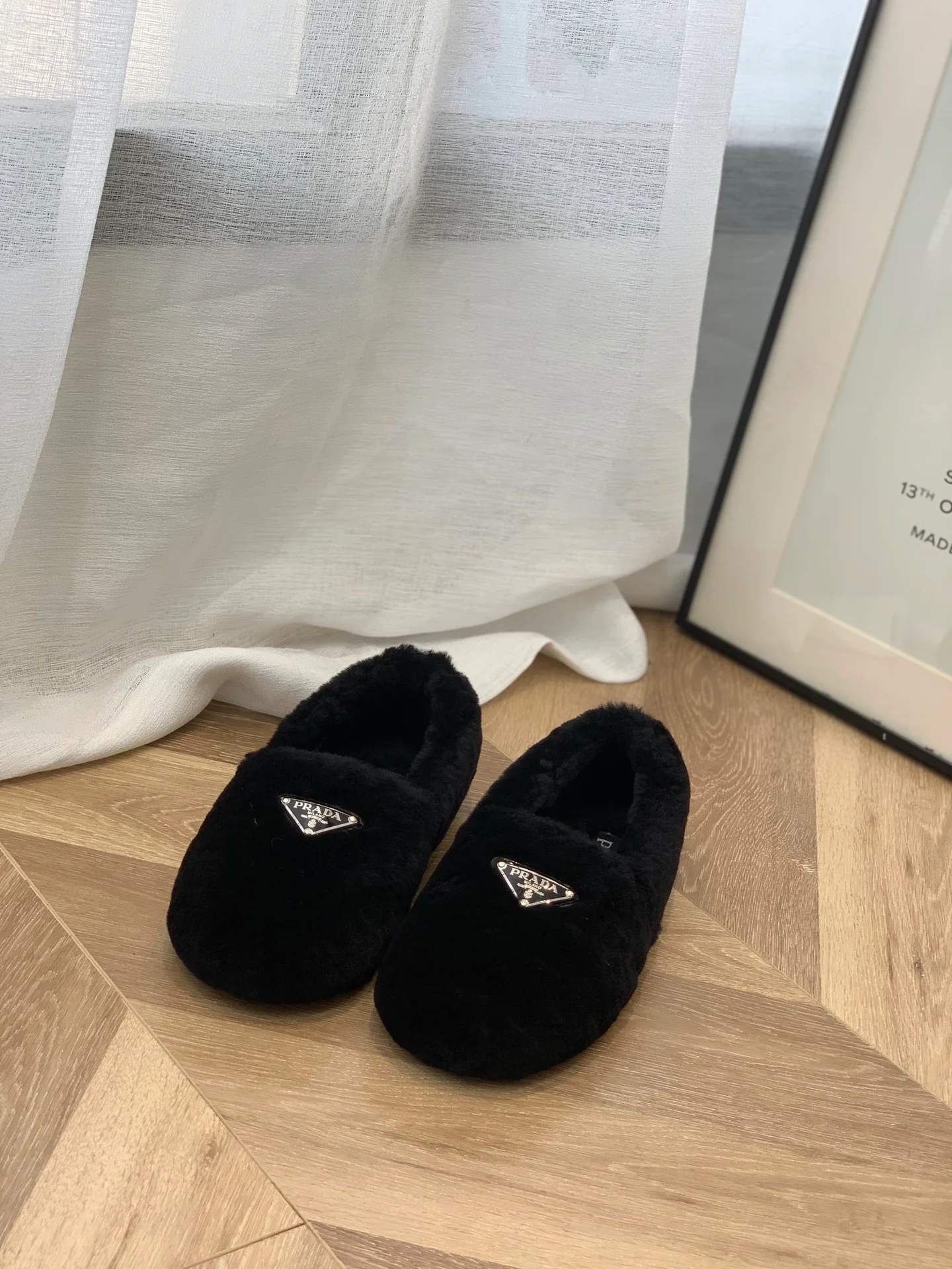 Обувь Prada - шерстяные лоферы Prada