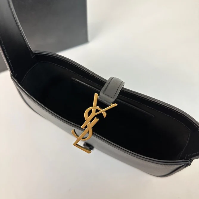 Кожаная сумка через плечо YSL Le 5a 7 - Мини - Черная