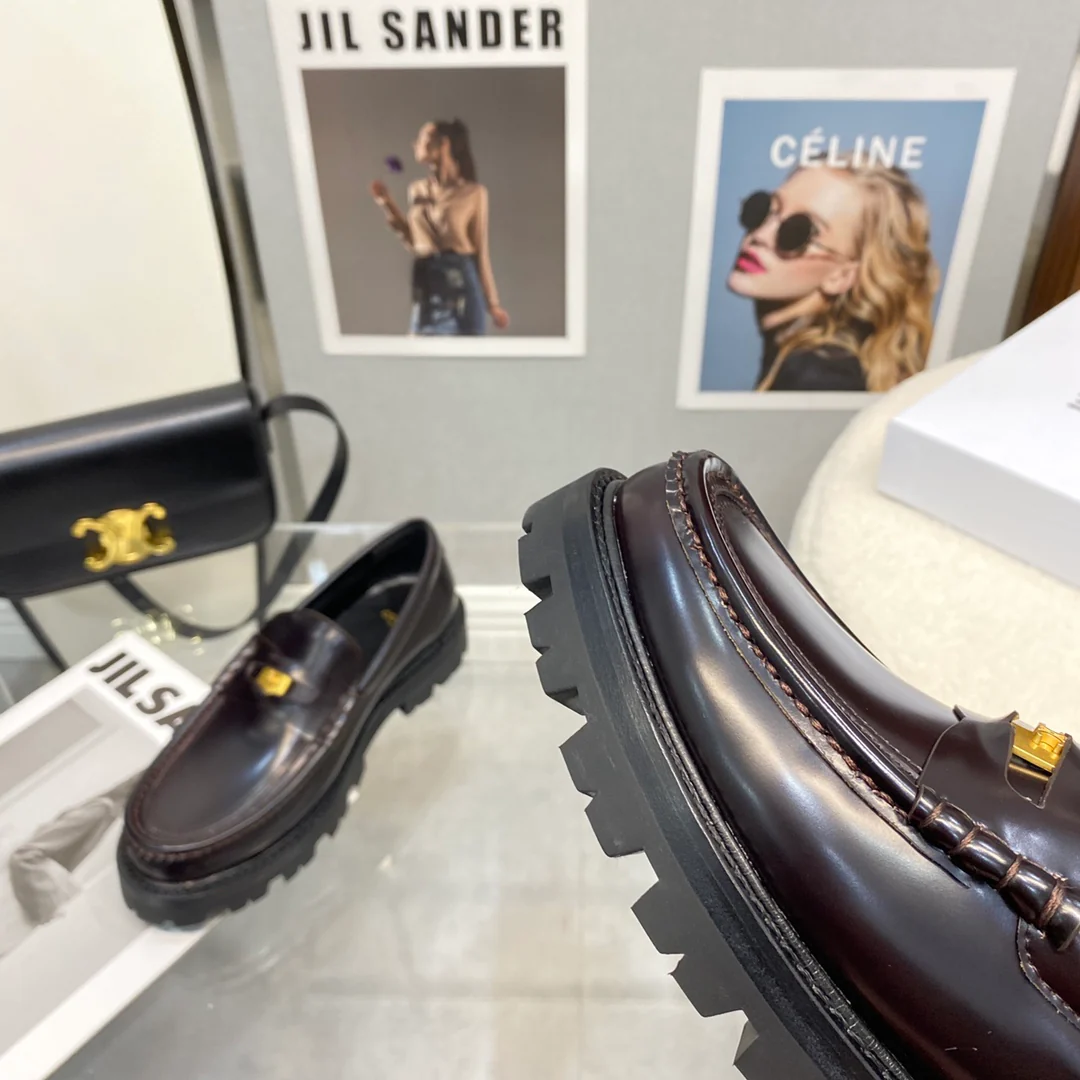 Лоферы Celine на платформе без каблука