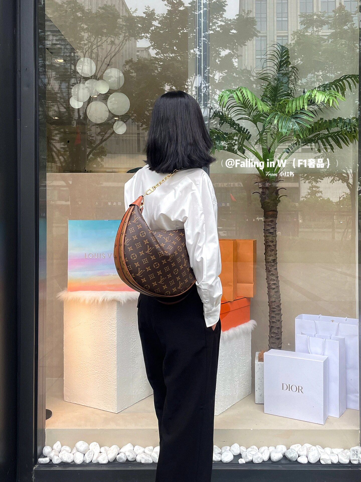 m46311-LV-loop-hobo-monogram большая сумка-полумесяц