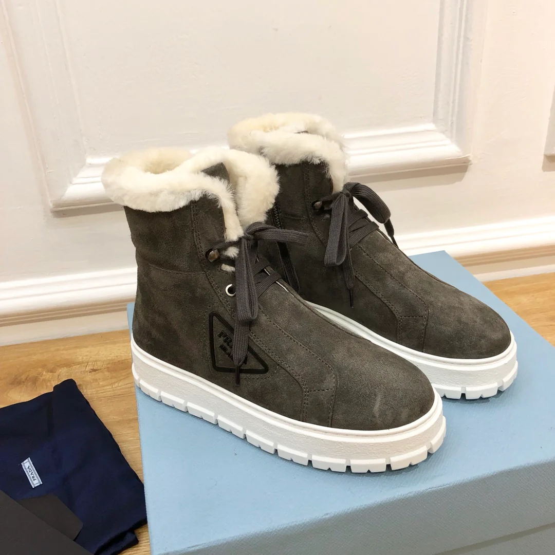 Обувь Prada - Prada - меховые сапоги на платформе