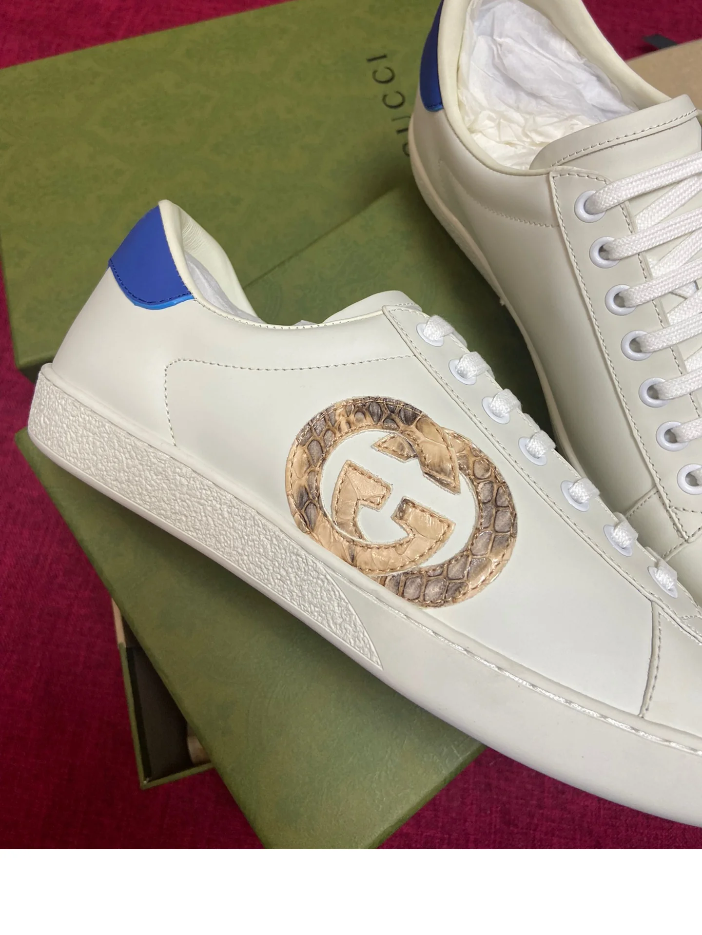 Gucci - Белые кроссовки - Кроссовки - Повседневная обувь - 14