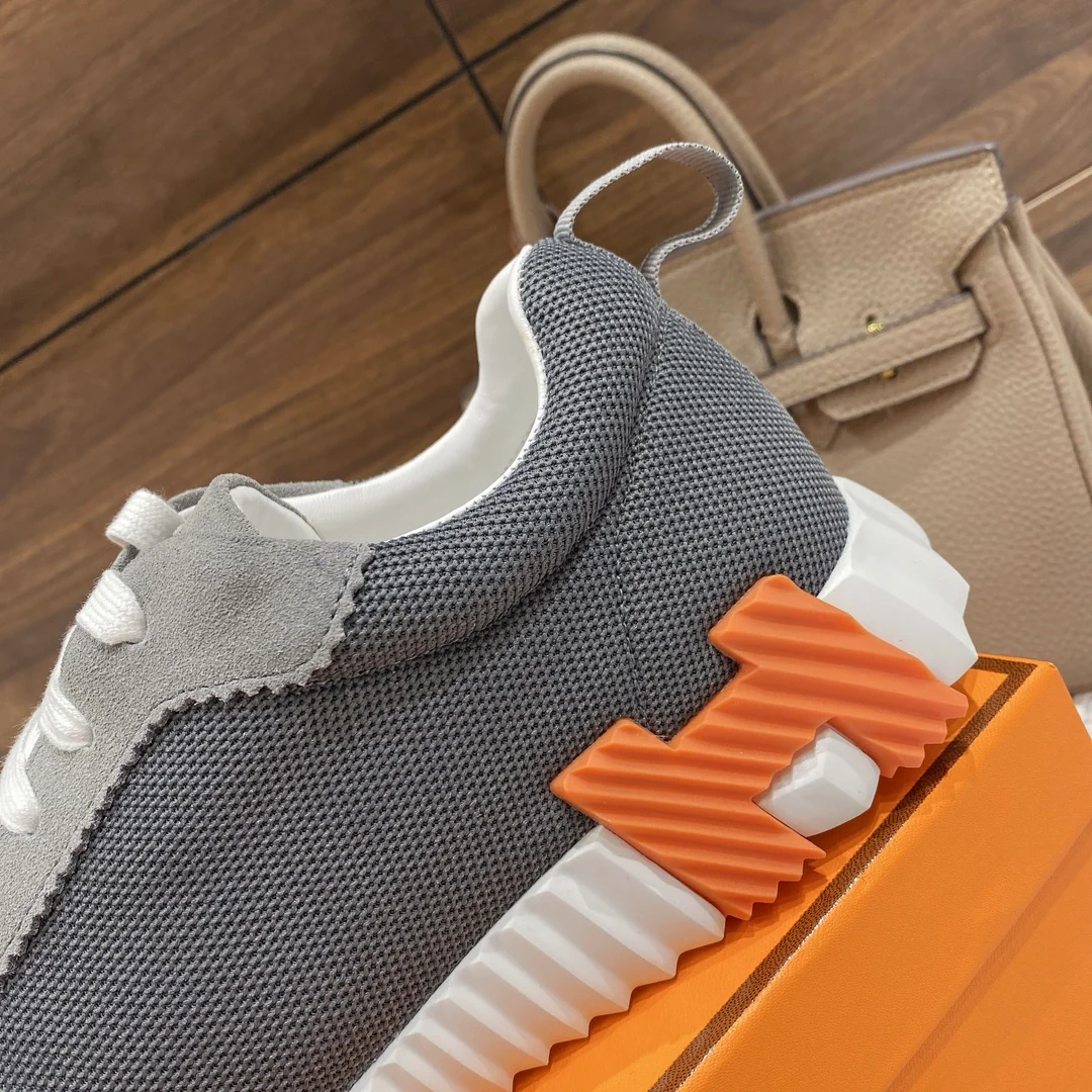 Весенняя коллекция Hermes 2022 — Спортивная повседневная обувь — Унисекс — Серый — 1