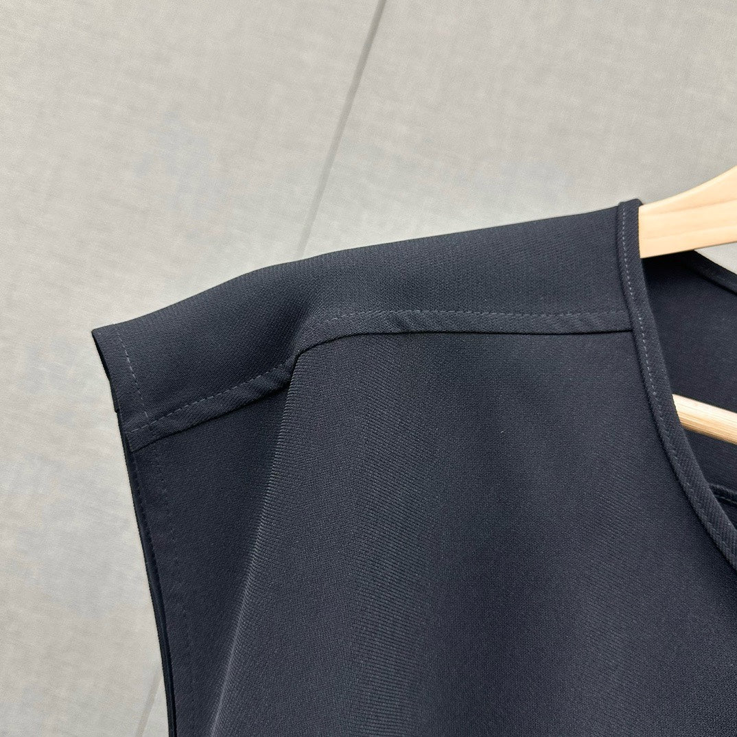 Celine 2404 - Рабочий комбинезон с круглым вырезом - Черный