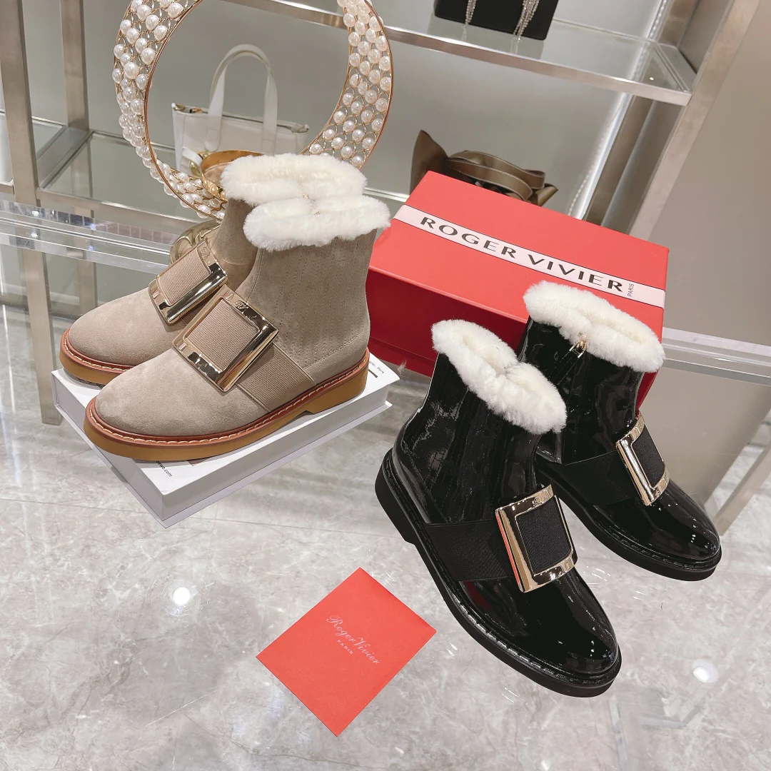 Новые уникальные ботильоны на каблуке RV, улучшенная версия, шерстяные ботинки - 1