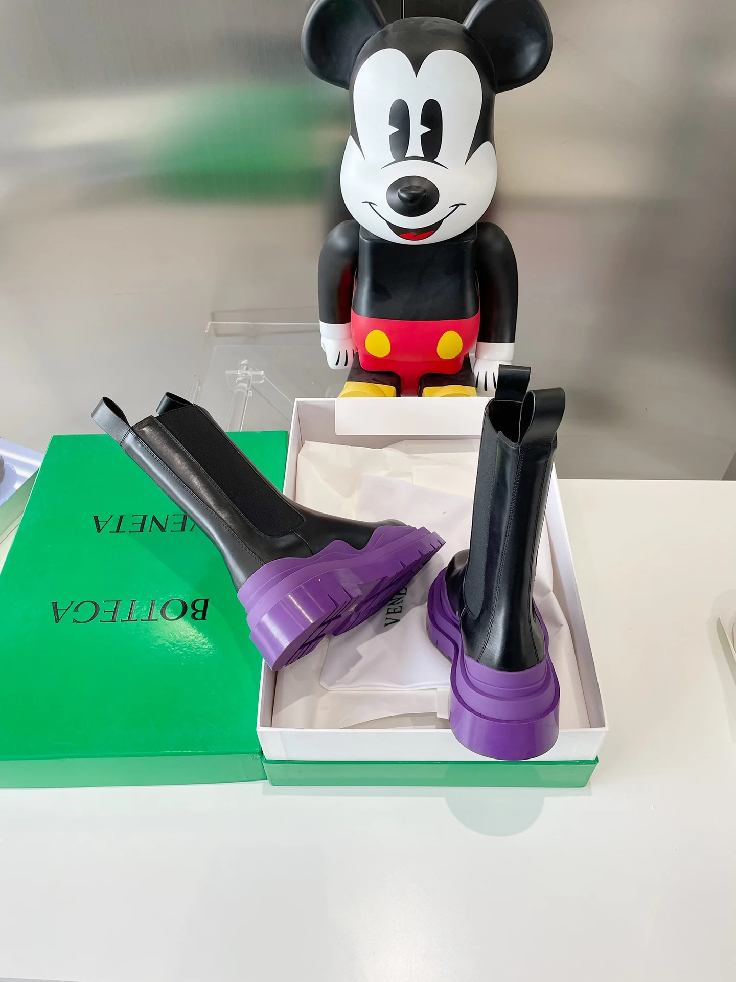 BV - Фиолетовая подошва - Платформа до середины икры - Ботинки Dr. Martens