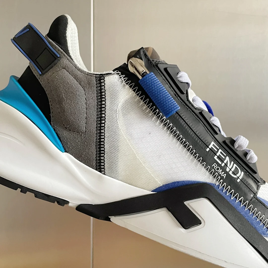Fendi - Повседневные кроссовки - Бело-синие