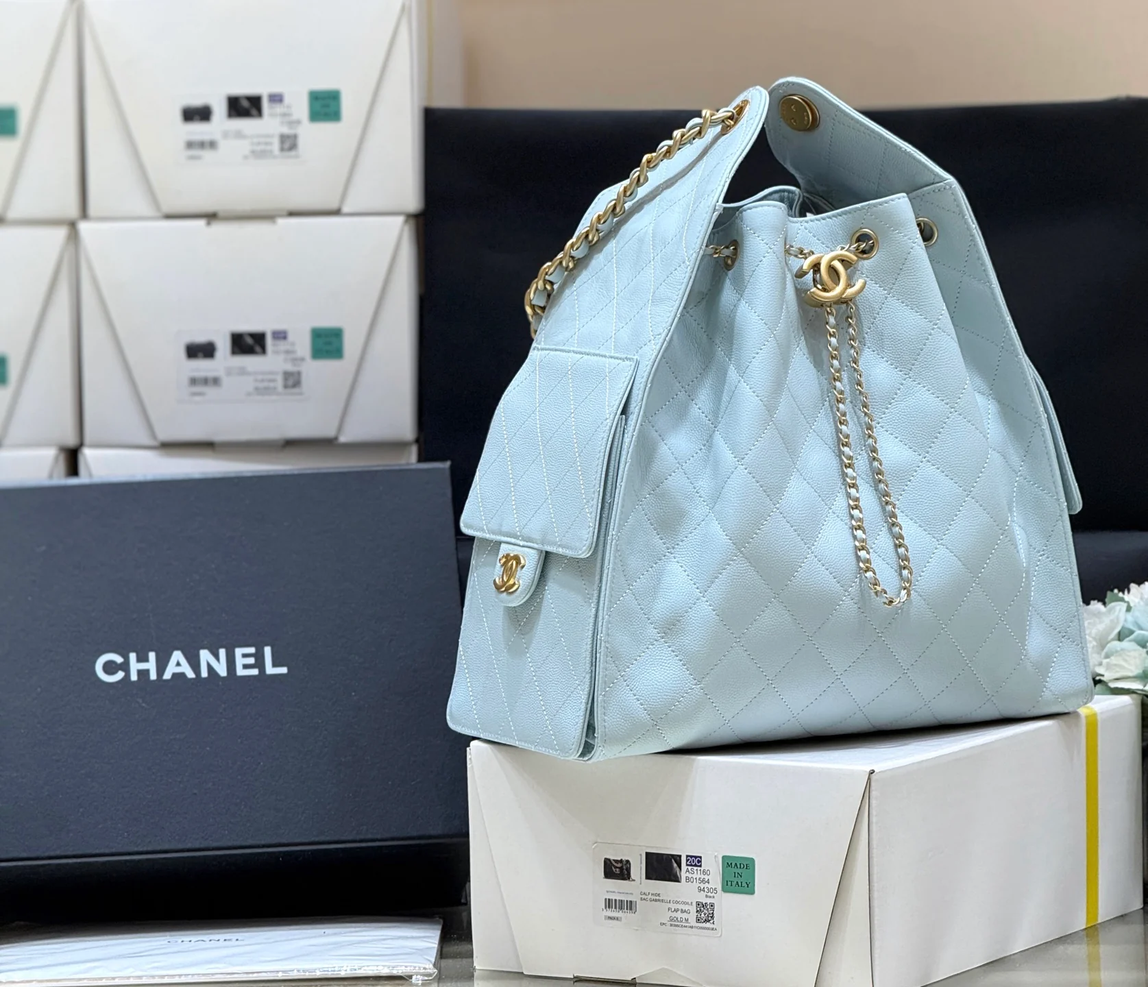 Сумка Chanel 25s 25bag Large - синяя