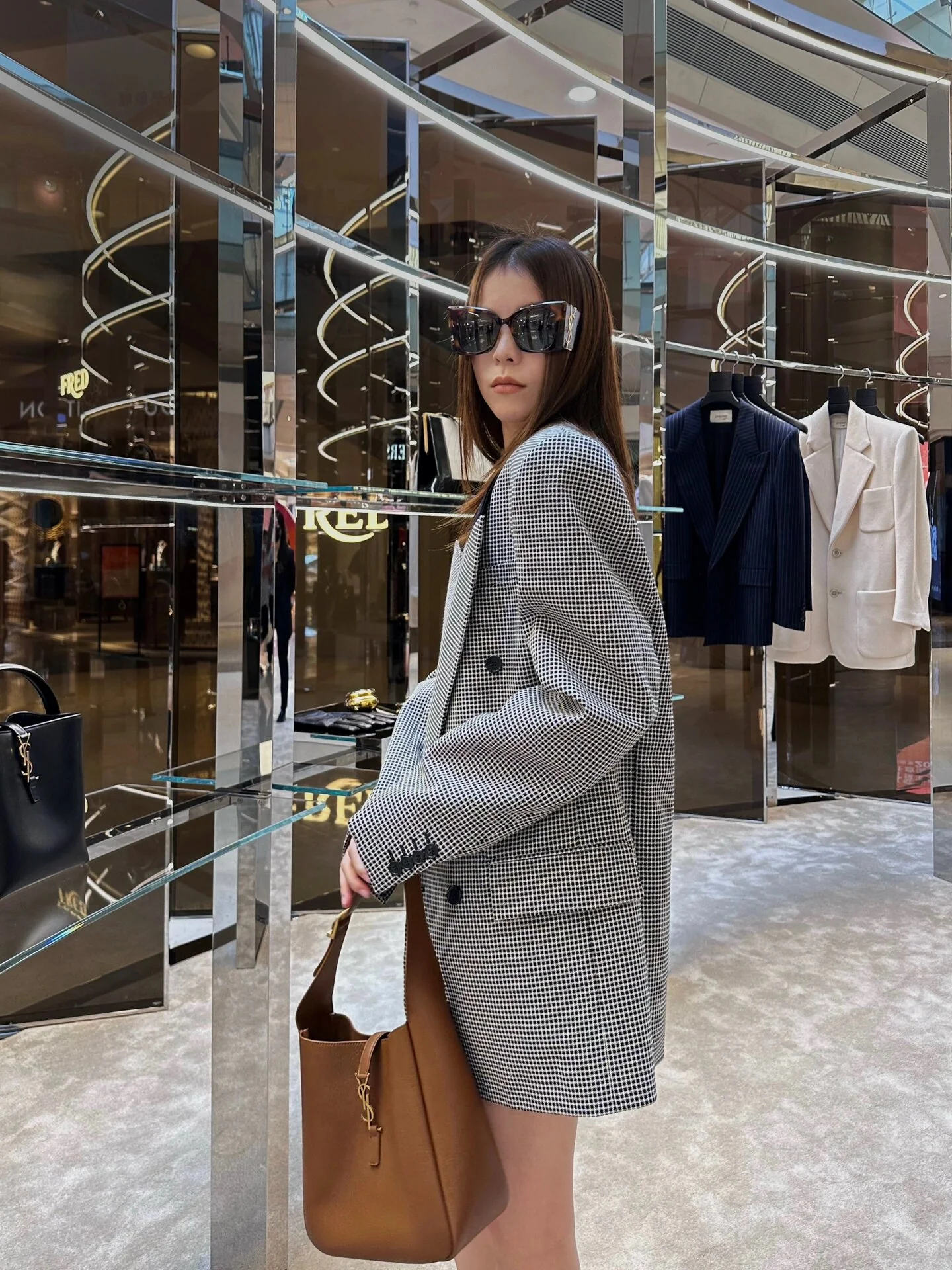 YSL-le-5a7-hobo-underarm bag-caramel brown