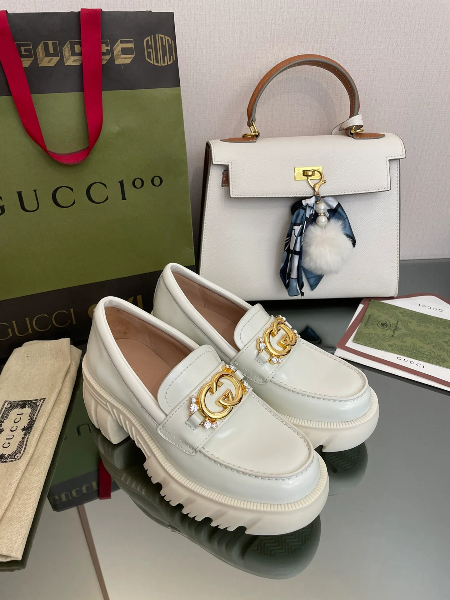 Gucci 2022 Pre-Fall - Лоферы на платформе Groove
