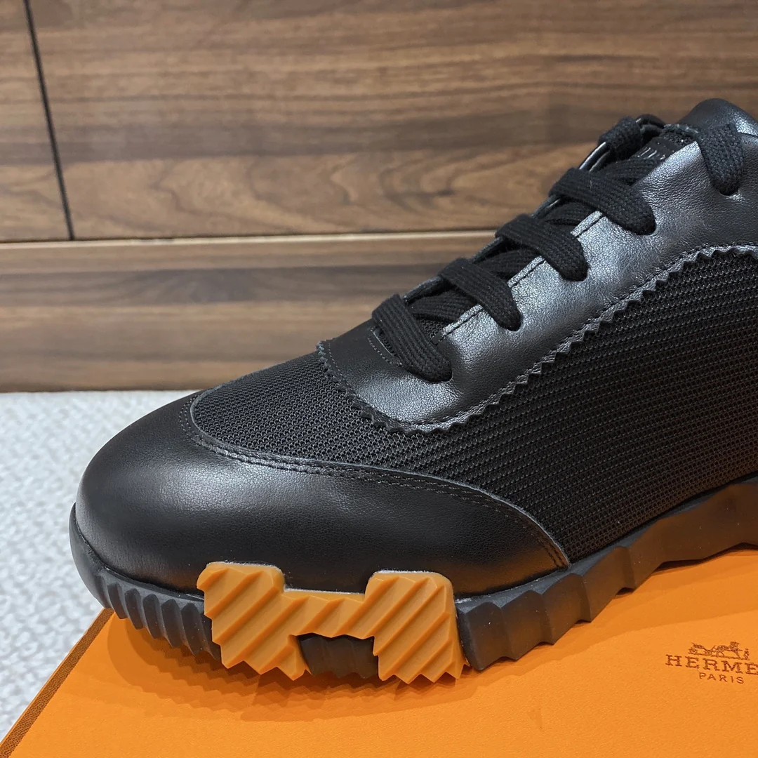 Весенняя коллекция Hermes 2022 — Спортивная повседневная обувь — Унисекс — Черный