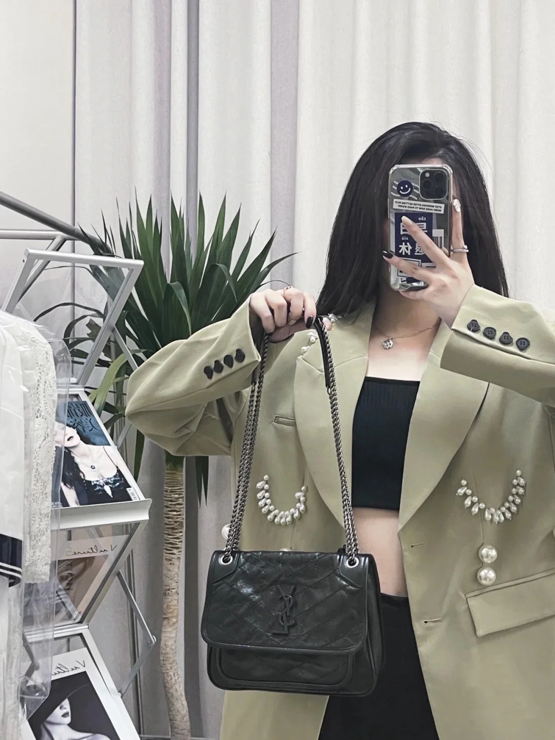 Сумка-хобо YSL-niki - маленькая